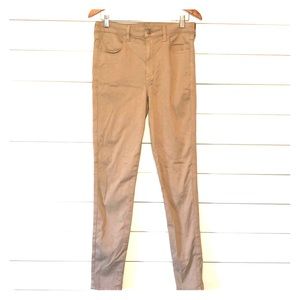 AEO Super Hi-Rise Jegging Khakis, size 12 long